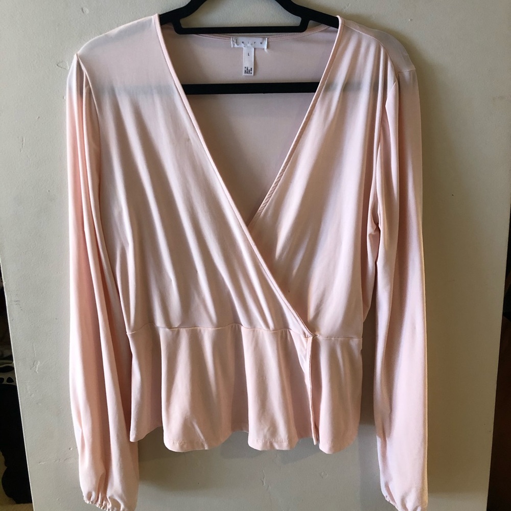 Leigh Faux Wrap Ballerina Top